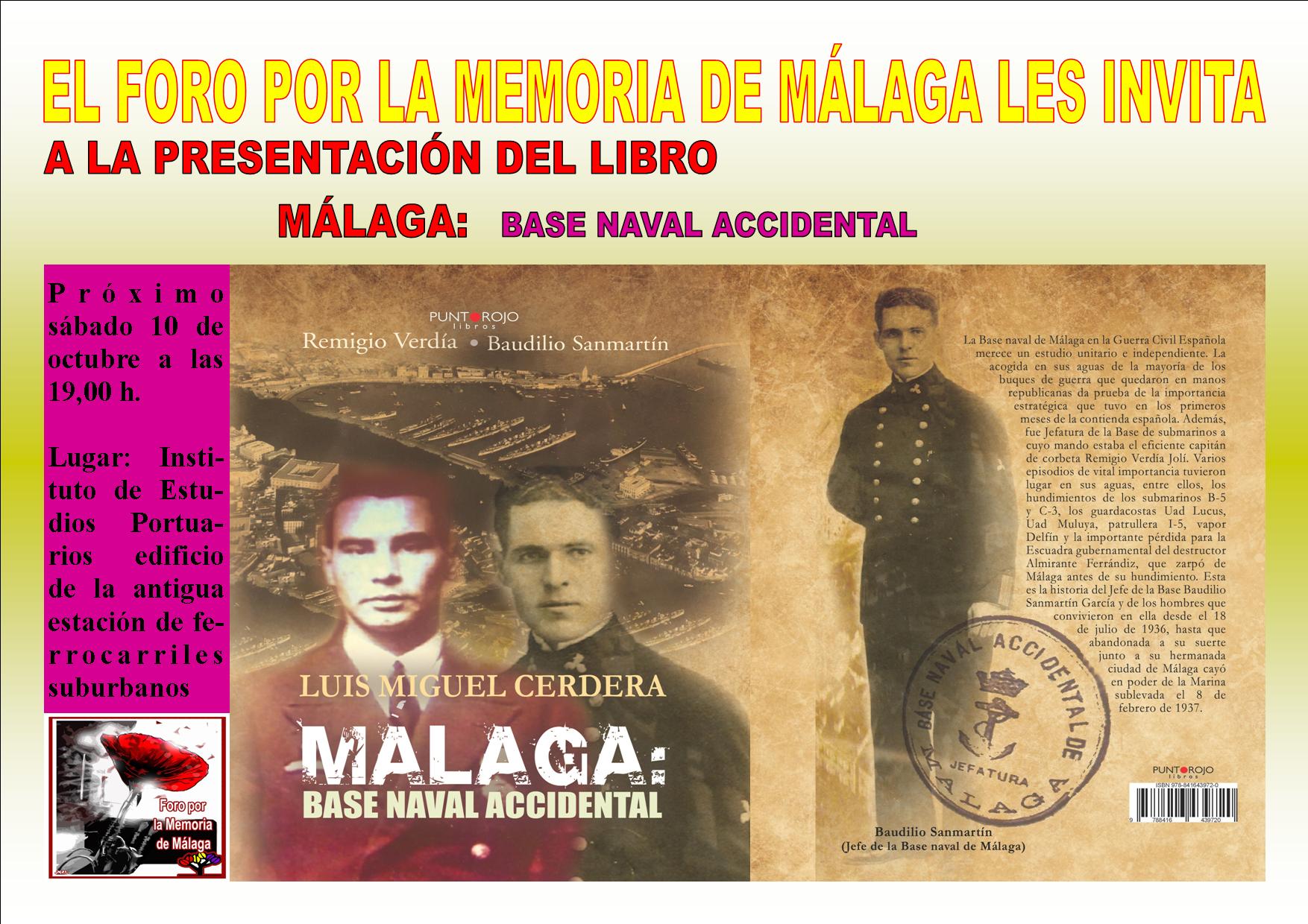 Presentacin del libro Mlaga:base naval accidental